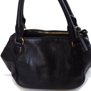 Quality J. Crew Handbag/ Soft Black Pebbled Leather/ Tassel/ Mint with Tag